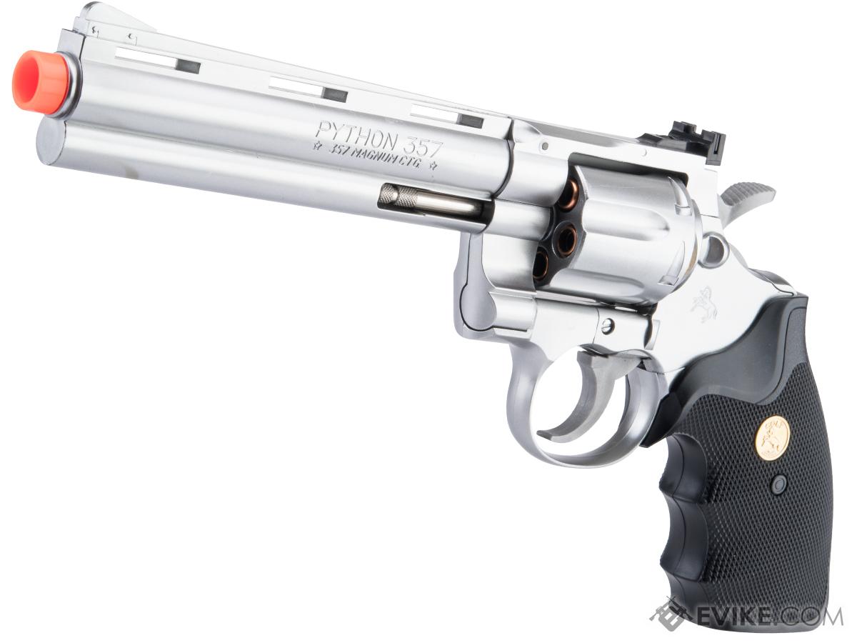 Tokyo Marui Licensed Colt Python .357 Spring Powered Airsoft Revolver (Color: Stainless Steel / 6 inch)